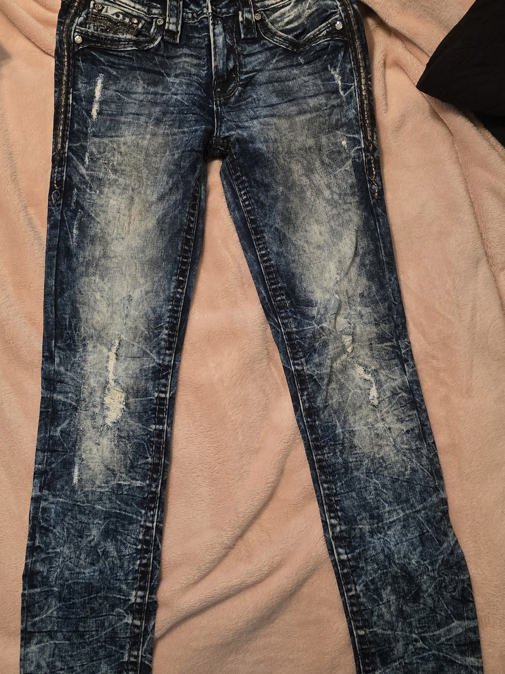 Rock Revival Collector's Edition Denim Jeans with Orange Embroidery